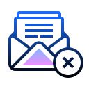 Delete Open Envelope icon